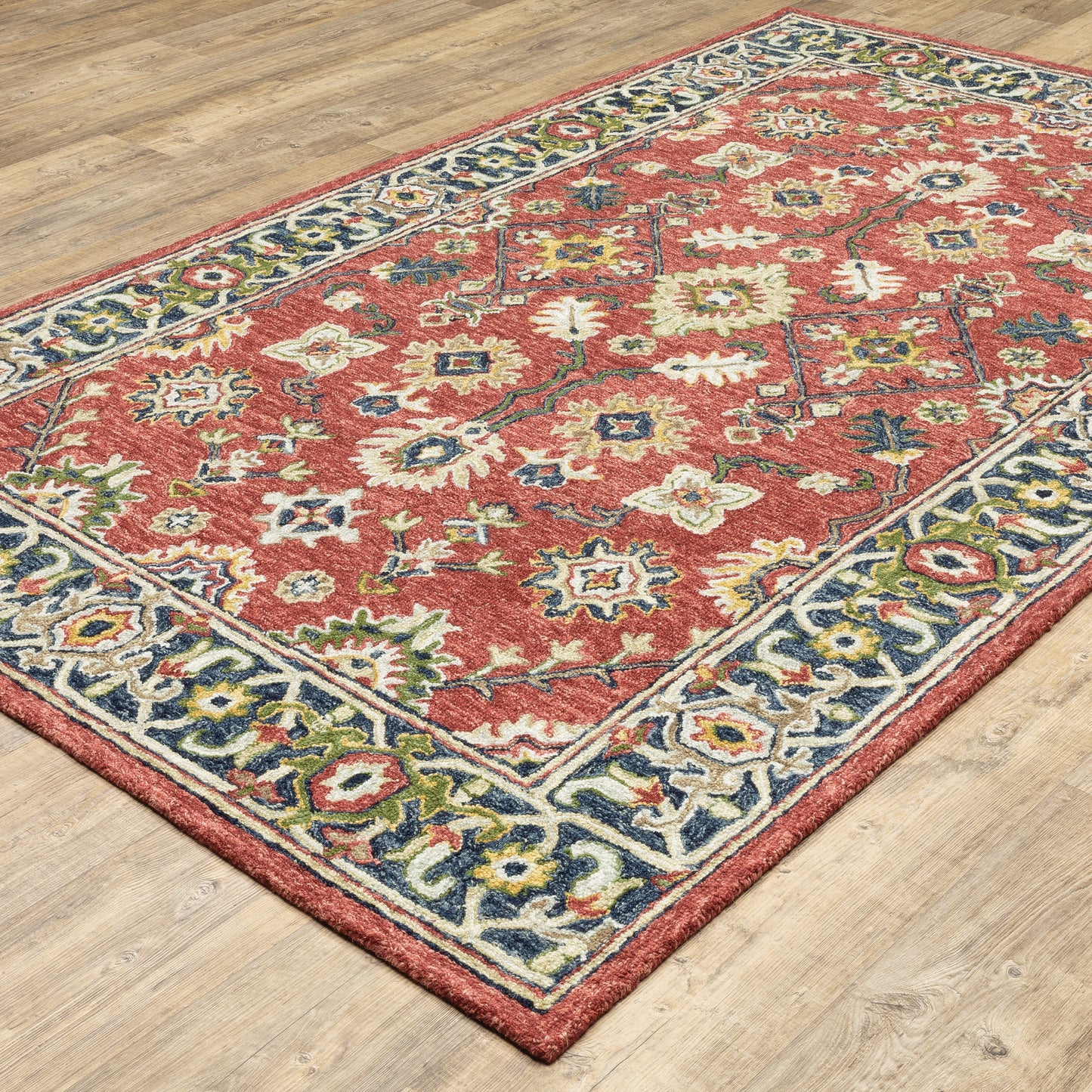 Oriental Weavers Alfresco  Red Blue Traditional