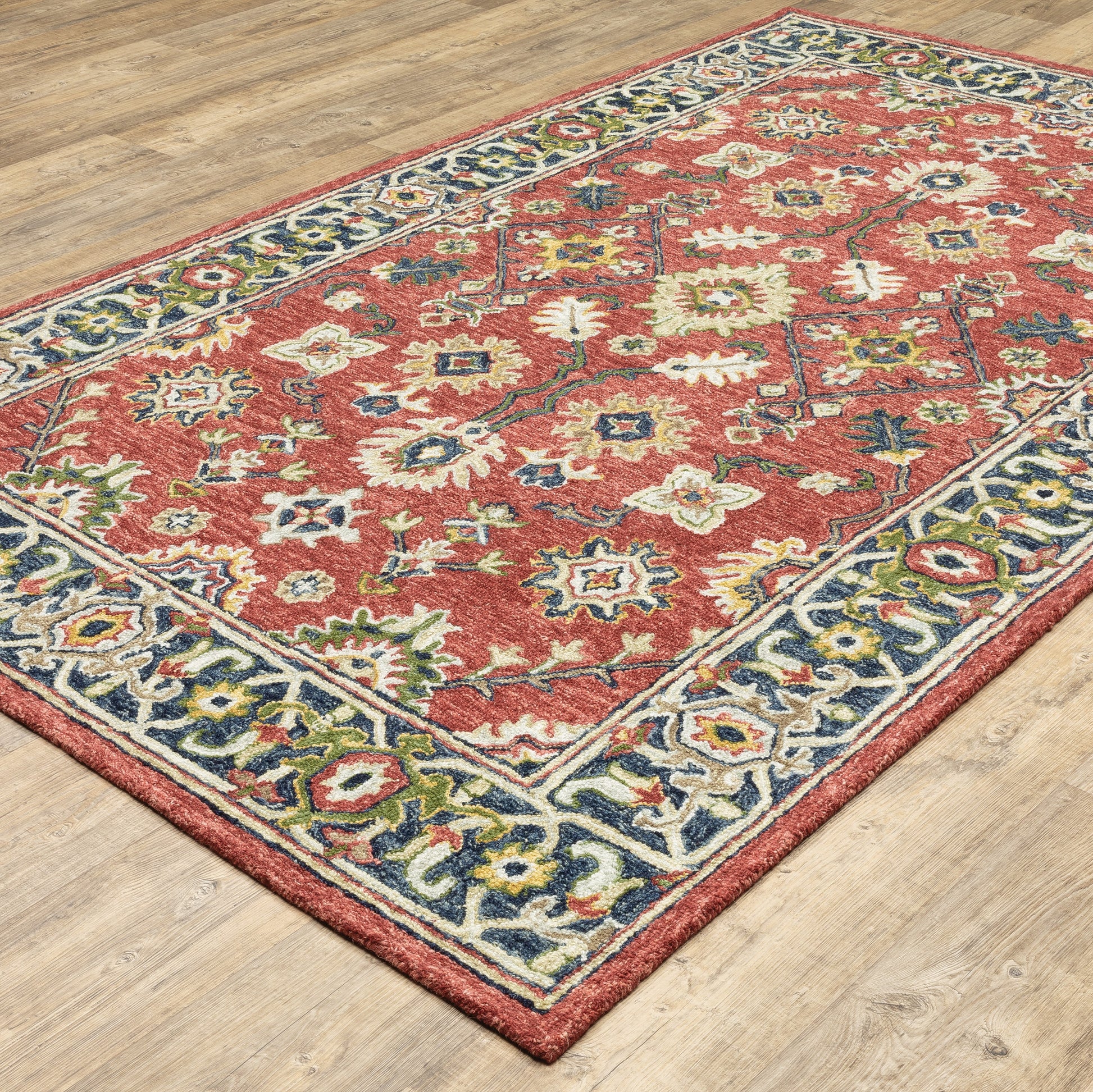 Oriental Weavers Alfresco  Red Blue Traditional