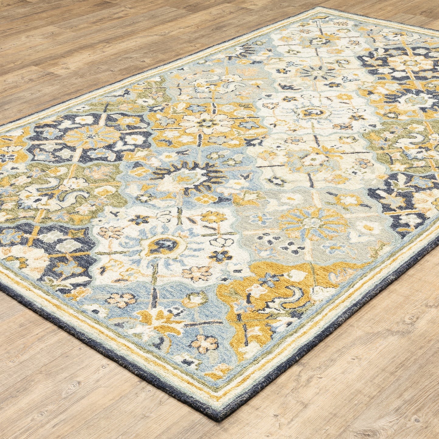 Oriental Weavers Alfresco  Blue Gold Traditional