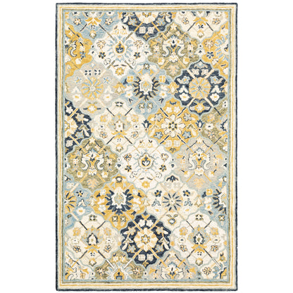 Oriental Weavers Alfresco  Blue Gold Traditional