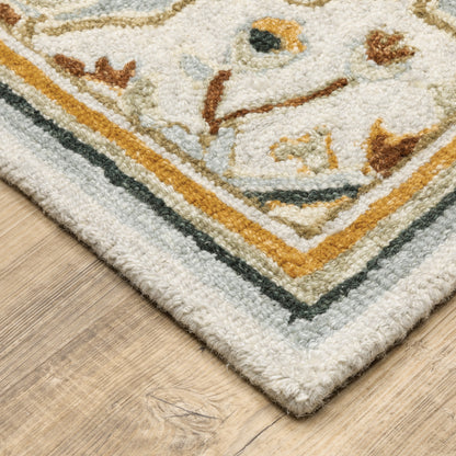 Oriental Weavers Alfresco  Ivory Charcoal Traditional