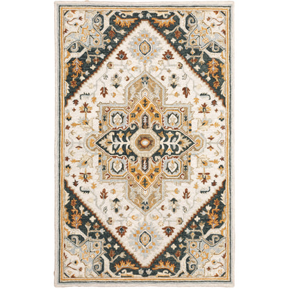 Oriental Weavers Alfresco  Ivory Charcoal Traditional
