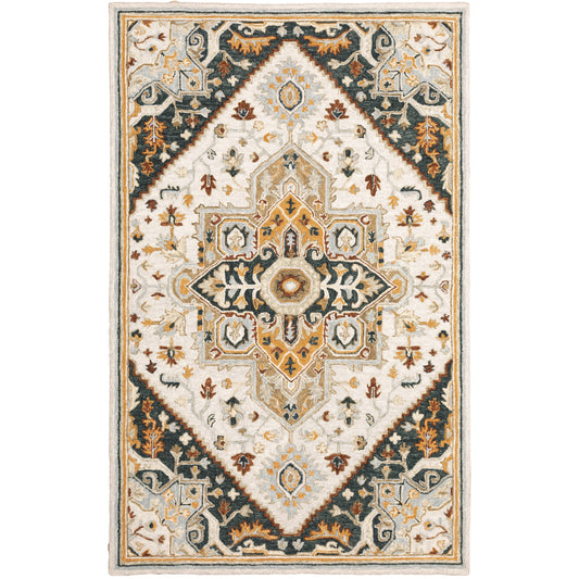 Oriental Weavers Alfresco  Ivory Charcoal Traditional