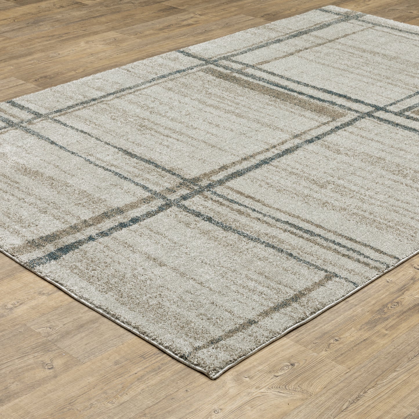 Oriental Weavers Alton  Grey Teal Modern & Contemporary