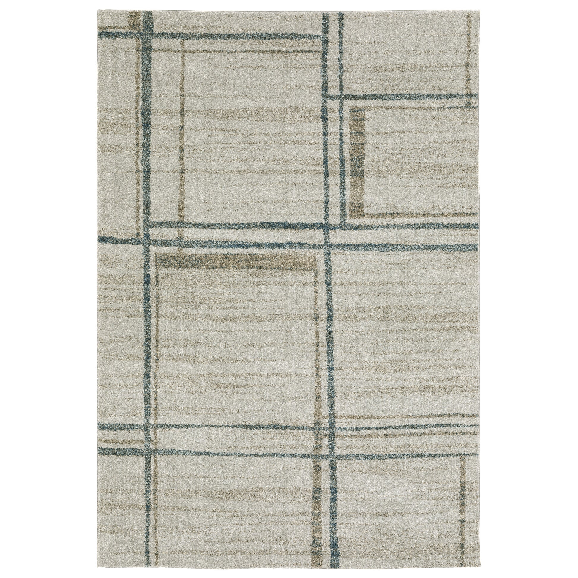 Oriental Weavers Alton  Grey Teal Modern & Contemporary