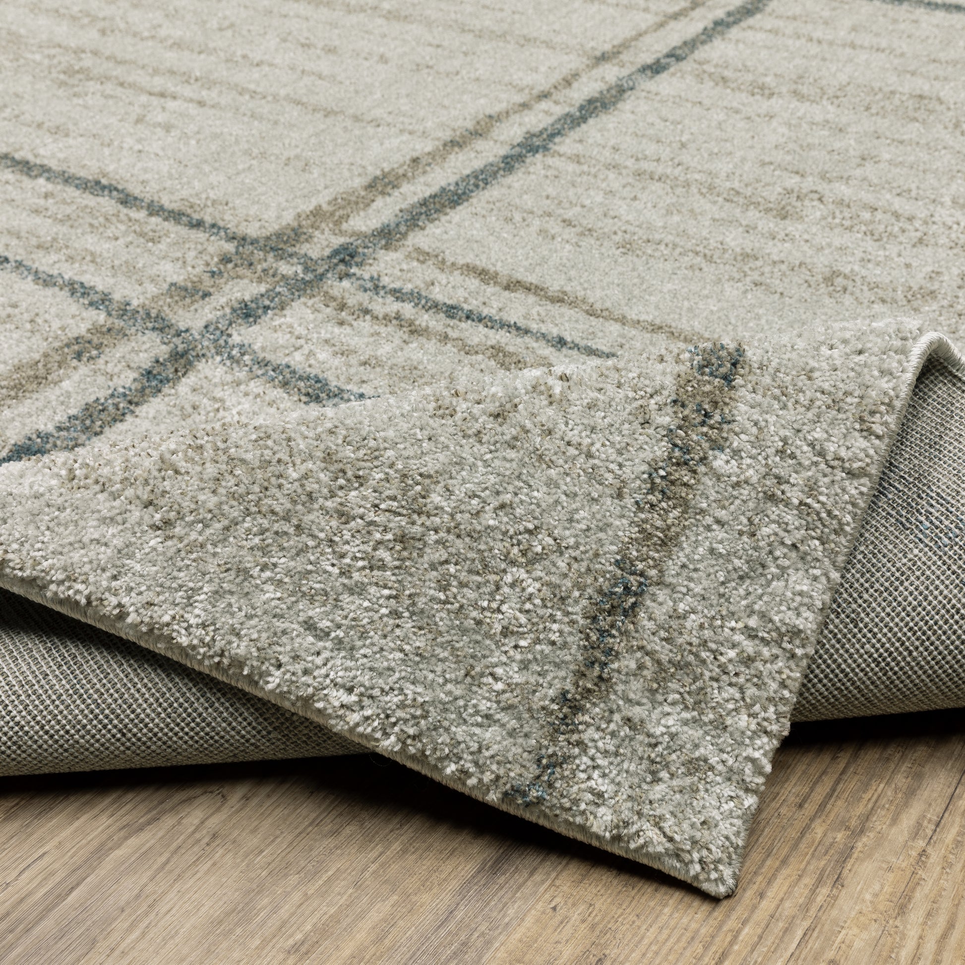 Oriental Weavers Alton  Grey Teal Modern & Contemporary