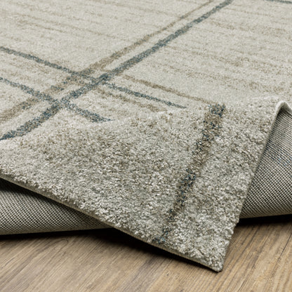 Oriental Weavers Alton  Grey Teal Modern & Contemporary