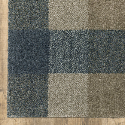Oriental Weavers Alton  Teal Grey Farmhouse
