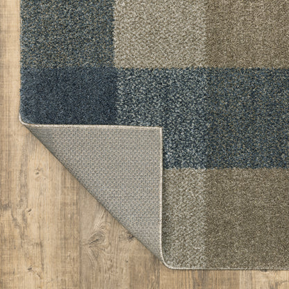 Oriental Weavers Alton  Teal Grey Farmhouse