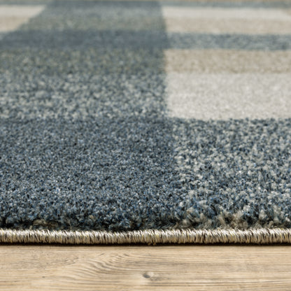 Oriental Weavers Alton  Teal Grey Farmhouse