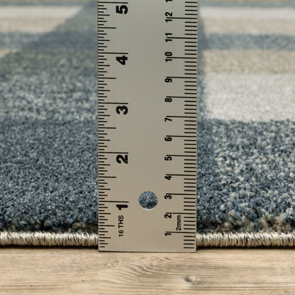 Oriental Weavers Alton  Teal Grey Farmhouse