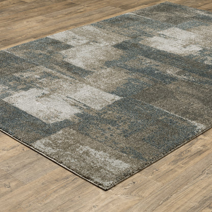 Oriental Weavers Alton  Teal Grey Modern & Contemporary