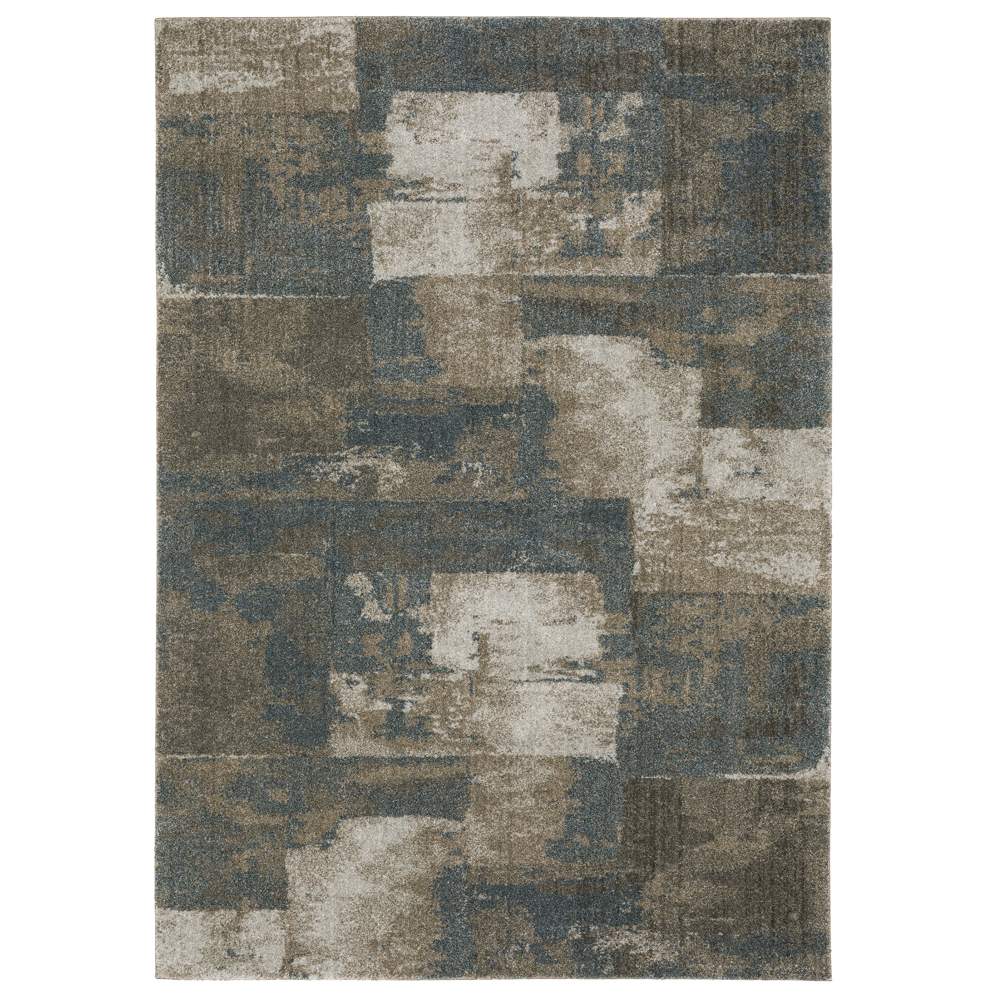 Oriental Weavers Alton  Teal Grey Modern & Contemporary