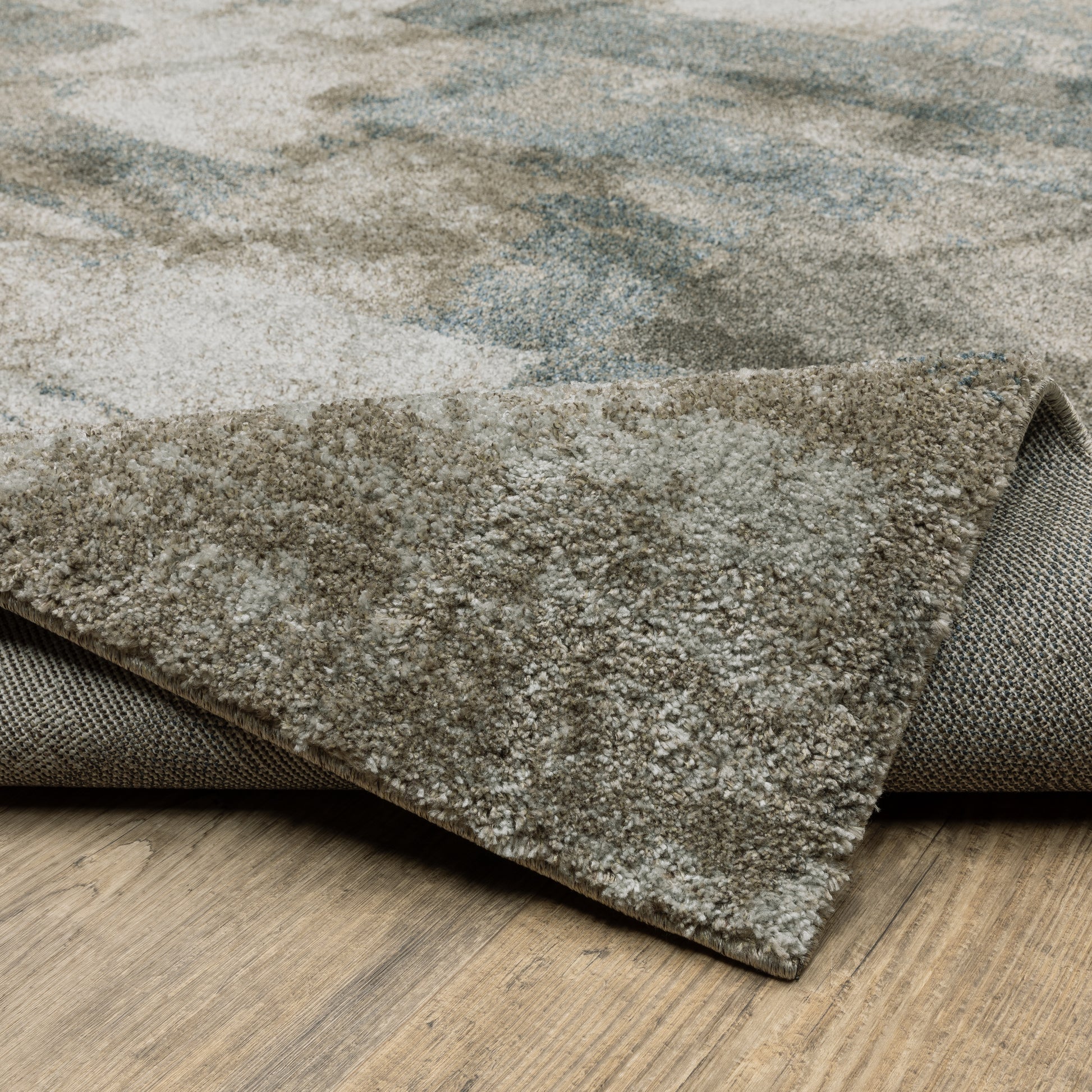 Oriental Weavers Alton  Teal Grey Modern & Contemporary
