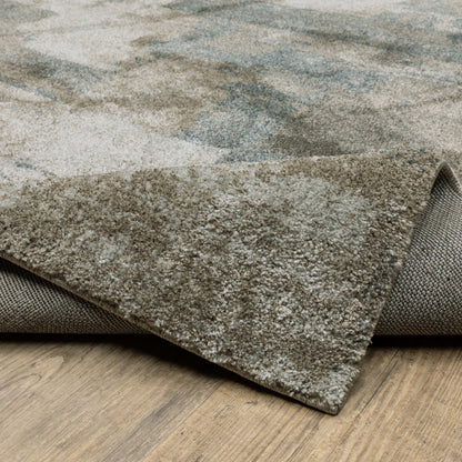 Oriental Weavers Alton  Teal Grey Modern & Contemporary