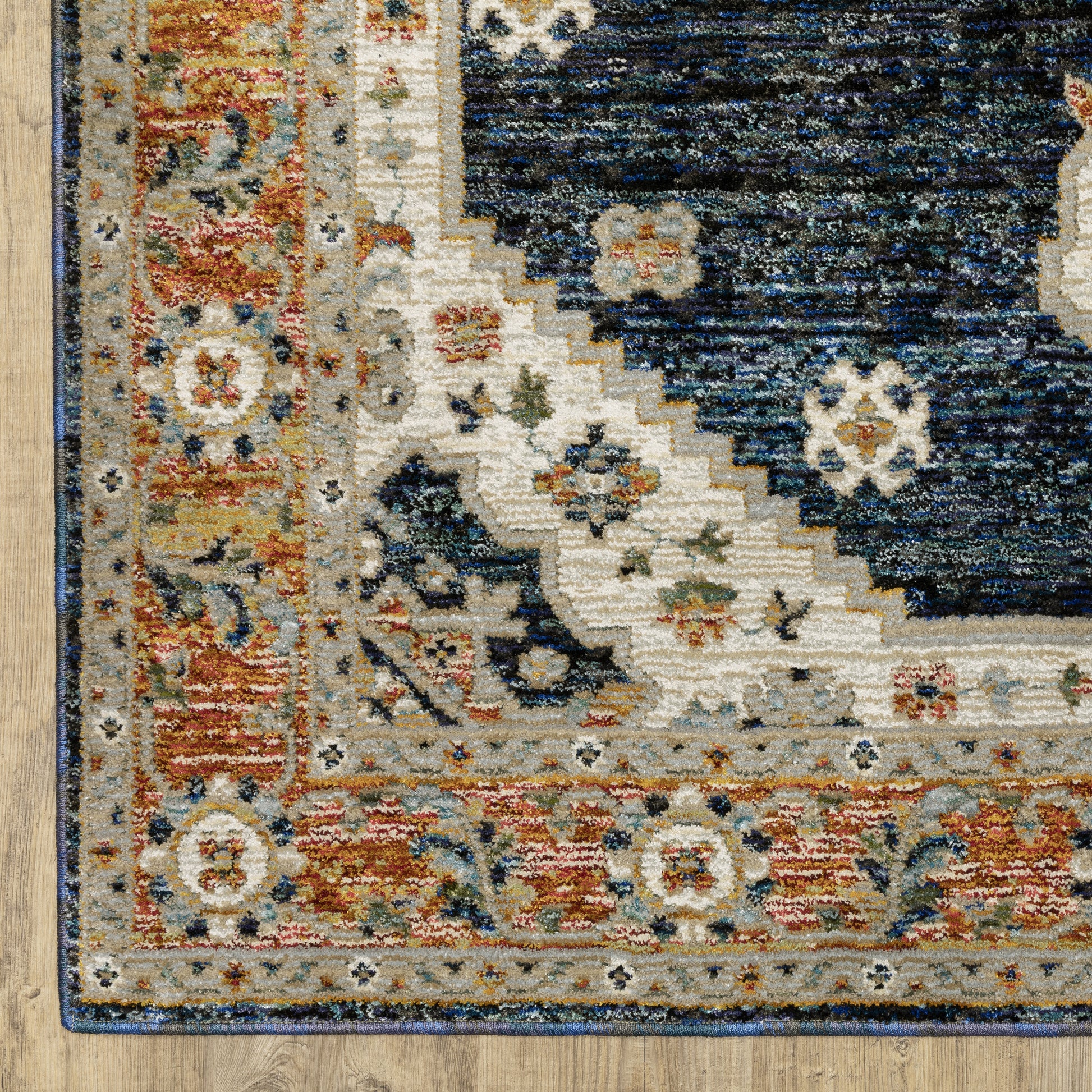 Oriental Weavers Andorra  Blue Orange Bohemian