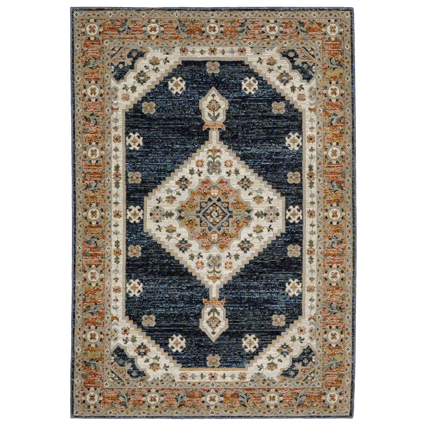 Oriental Weavers Andorra  Blue Orange Bohemian