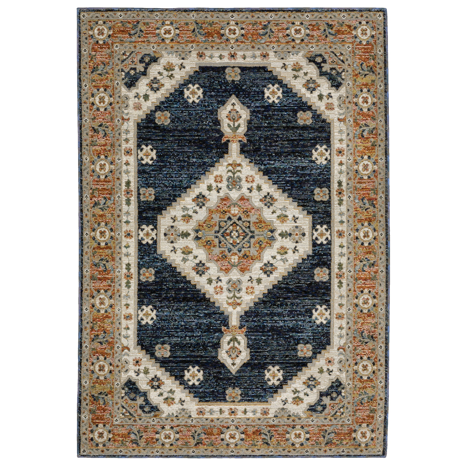 Oriental Weavers Andorra  Blue Orange Bohemian