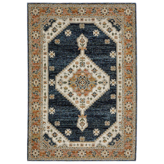 Oriental Weavers Andorra  Blue Orange Bohemian