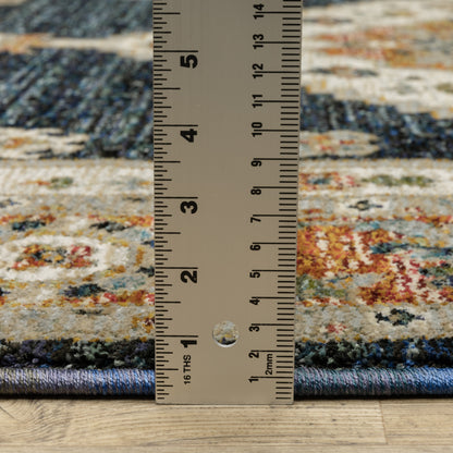 Oriental Weavers Andorra  Blue Orange Bohemian