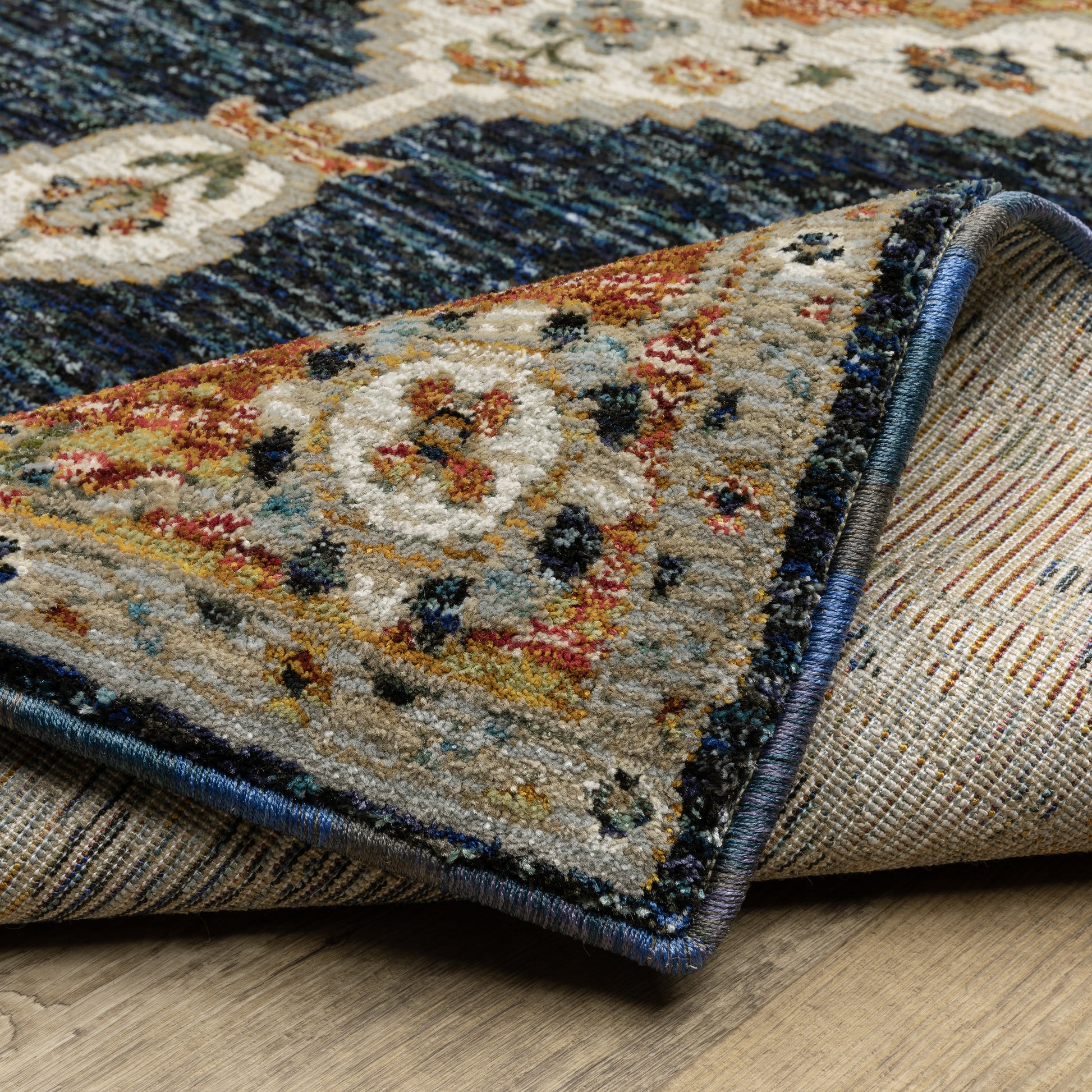 Oriental Weavers Andorra  Blue Orange Bohemian