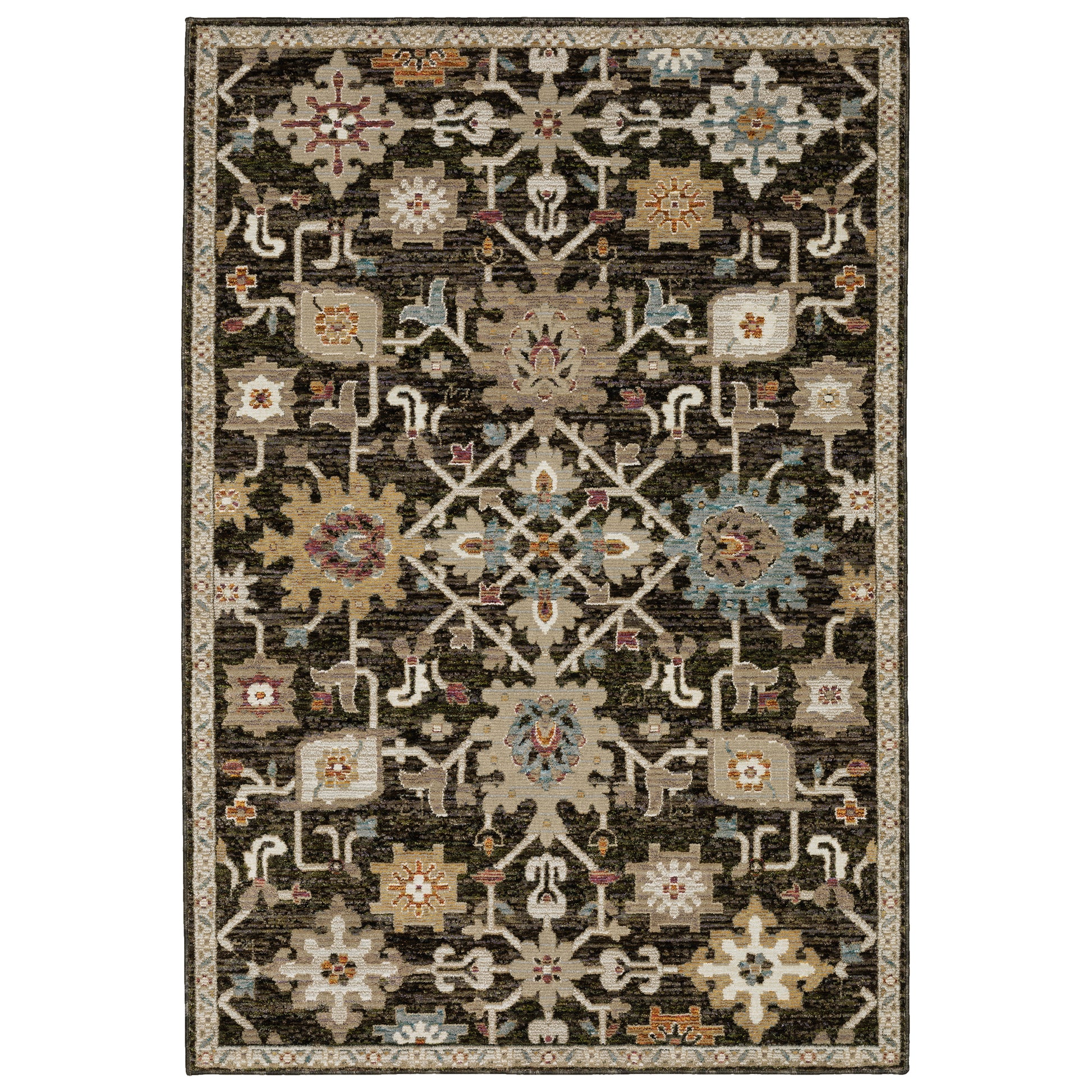 Oriental Weavers Andorra  Brown Multi Traditional