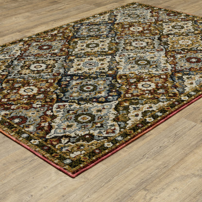 Oriental Weavers Andorra  Red Multi Traditional
