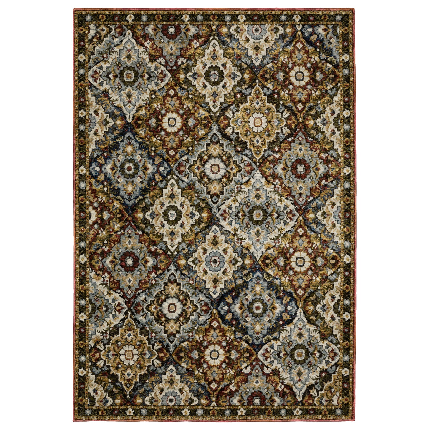 Oriental Weavers Andorra  Red Multi Traditional