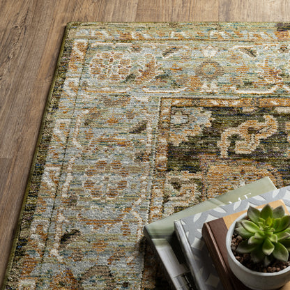 Oriental Weavers Andorra  Green Gold Traditional