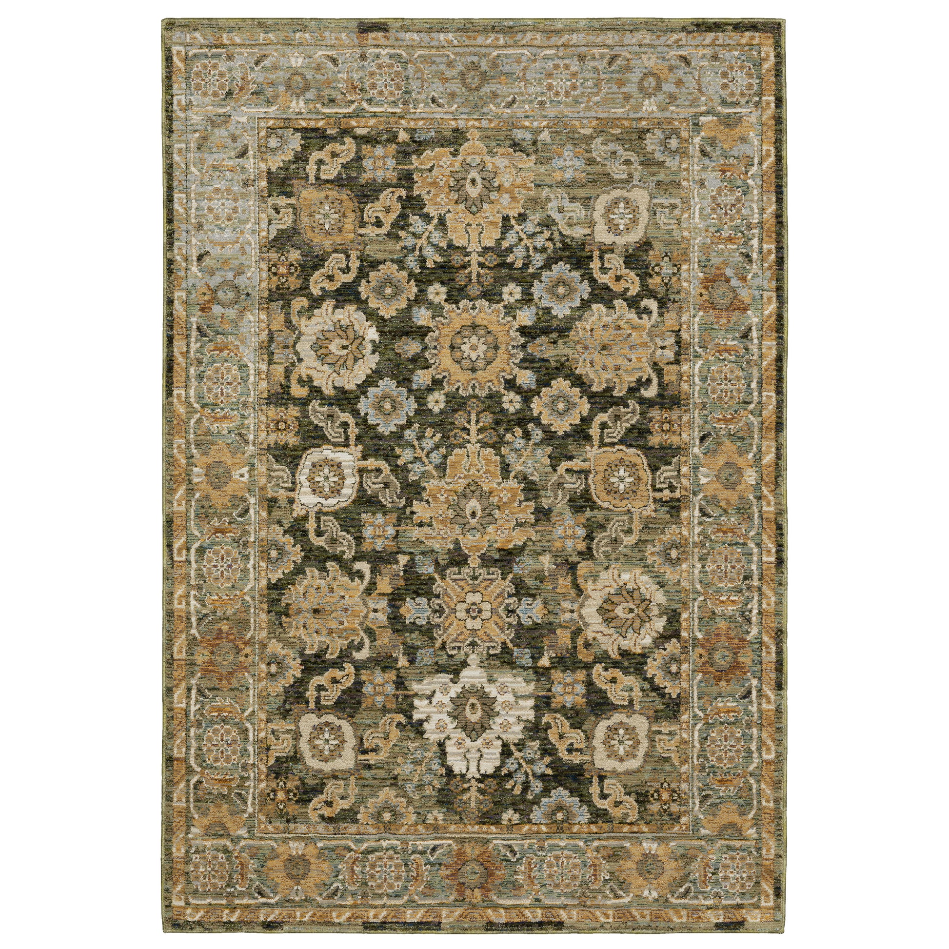 Oriental Weavers Andorra  Green Gold Traditional