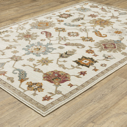 Oriental Weavers Andorra  Ivory Multi Traditional