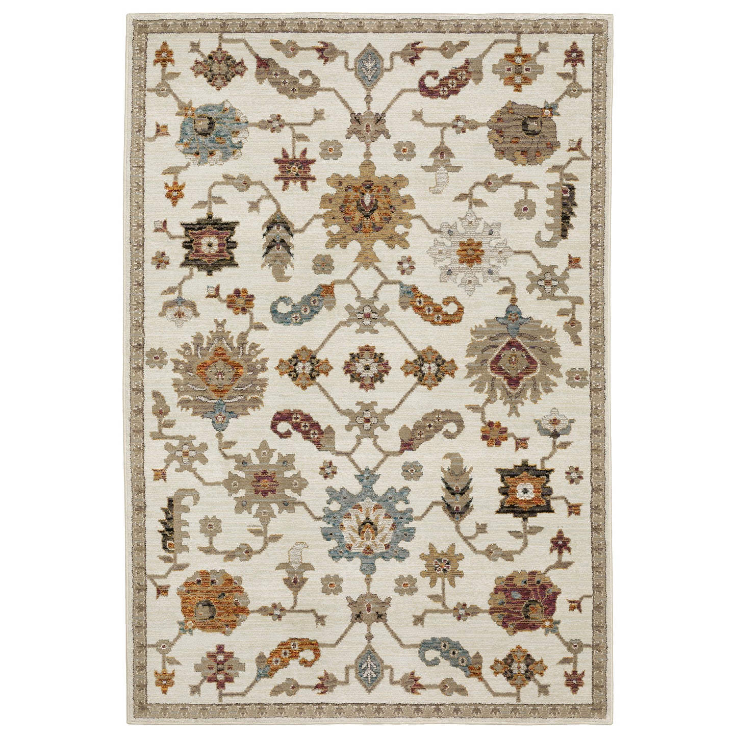 Oriental Weavers Andorra  Ivory Multi Traditional