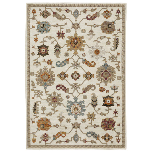Oriental Weavers Andorra  Ivory Multi Traditional