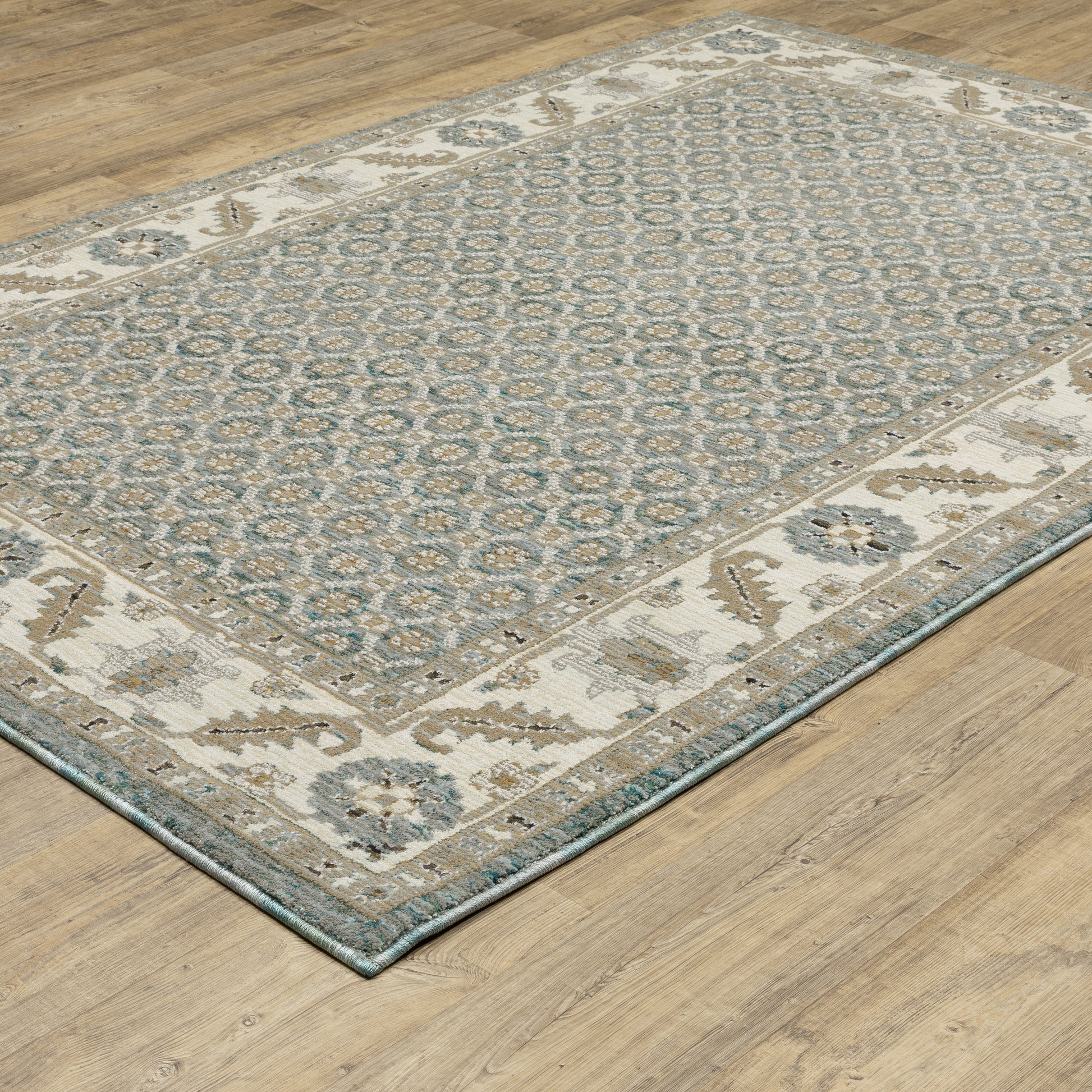 Oriental Weavers Andorra  Blue Ivory Traditional
