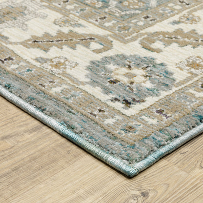 Oriental Weavers Andorra  Blue Ivory Traditional