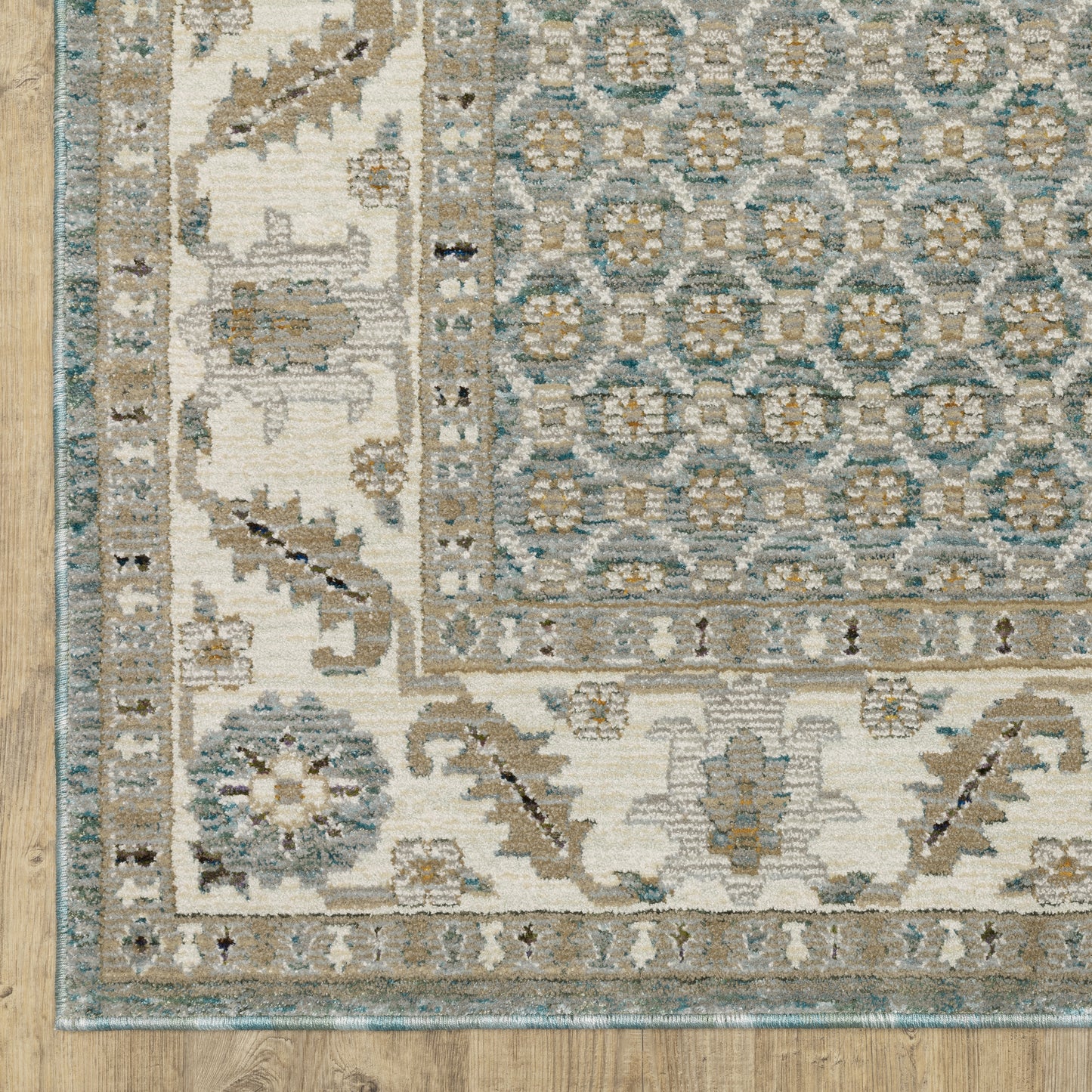 Oriental Weavers Andorra  Blue Ivory Traditional