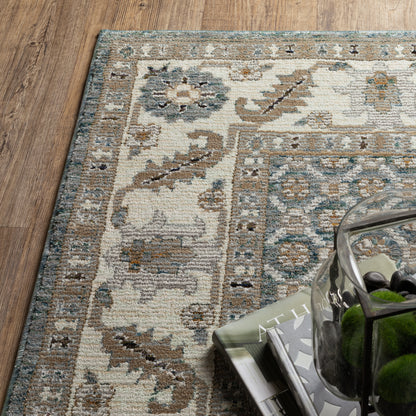 Oriental Weavers Andorra  Blue Ivory Traditional