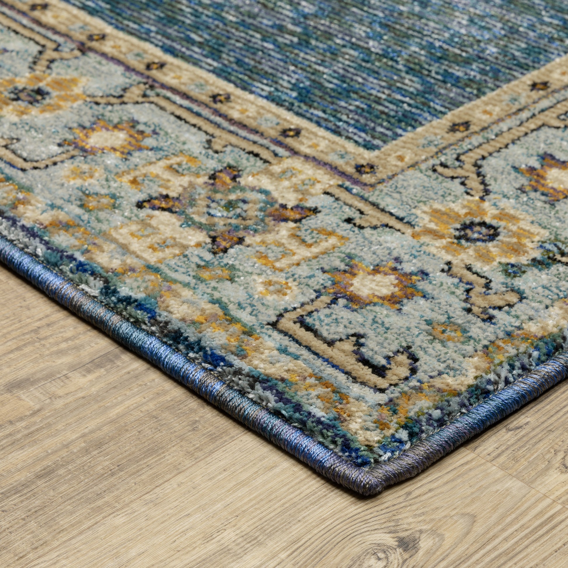 Oriental Weavers Andorra  Blue Gold Bohemian
