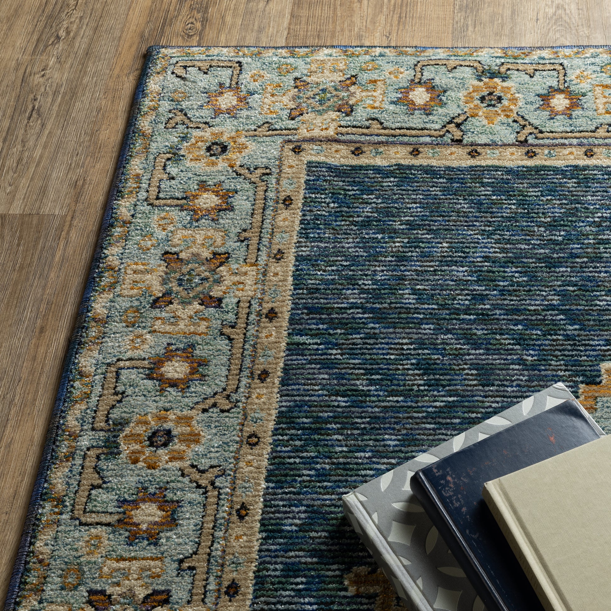 Oriental Weavers Andorra  Blue Gold Bohemian