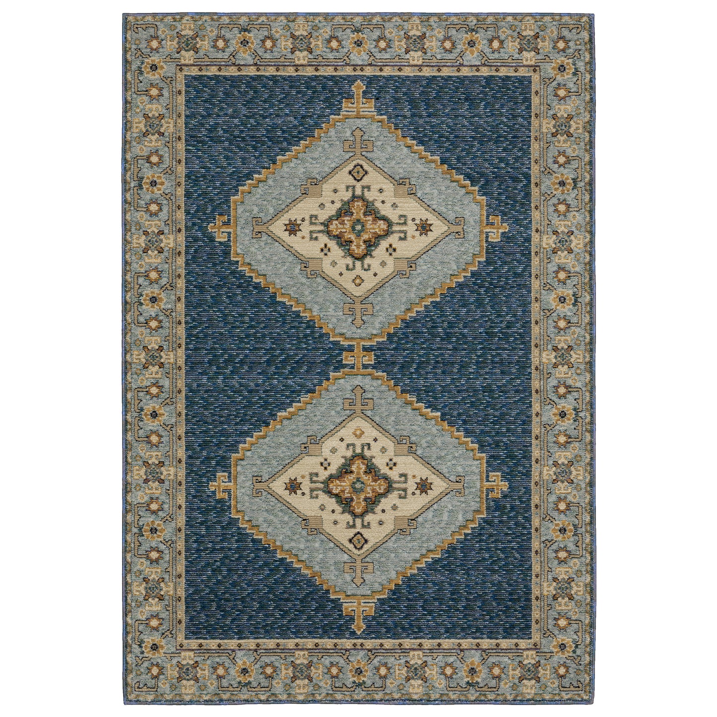 Oriental Weavers Andorra  Blue Gold Bohemian