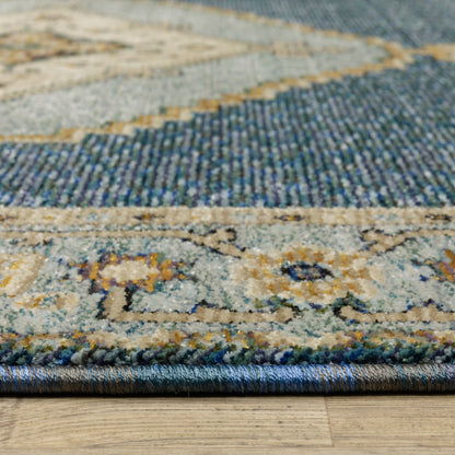 Oriental Weavers Andorra  Blue Gold Bohemian