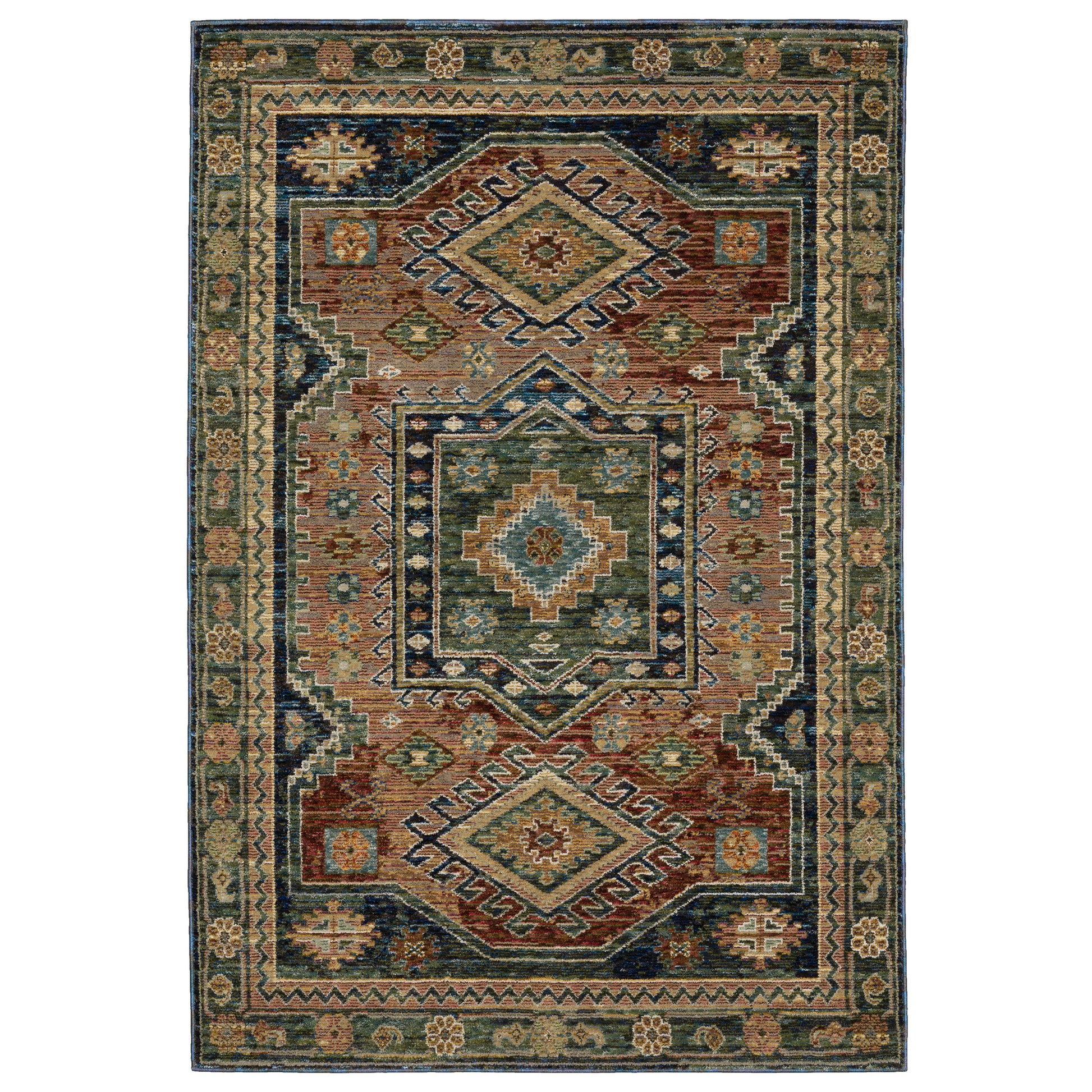 Oriental Weavers Andorra  Blue Multi Bohemian
