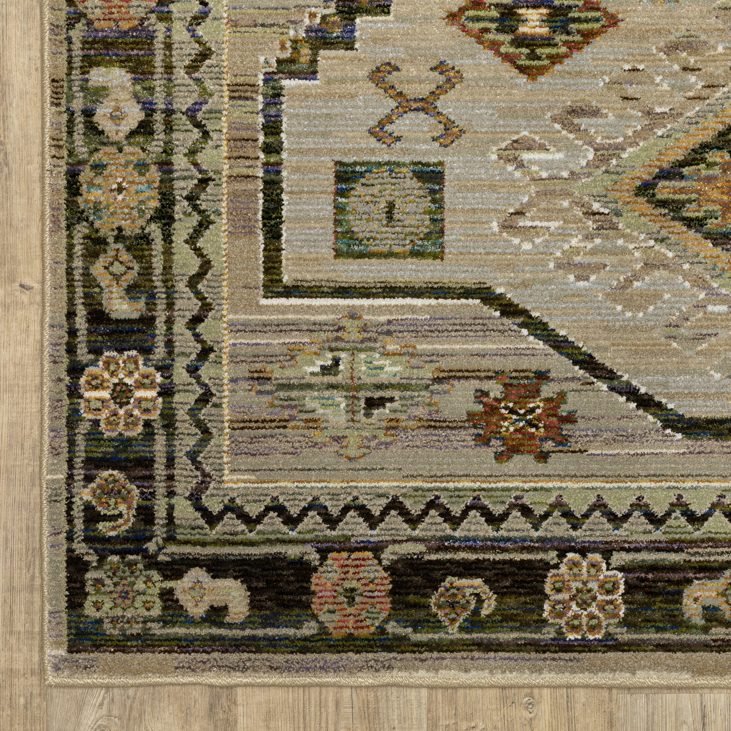 Oriental Weavers Andorra  Grey Green Bohemian