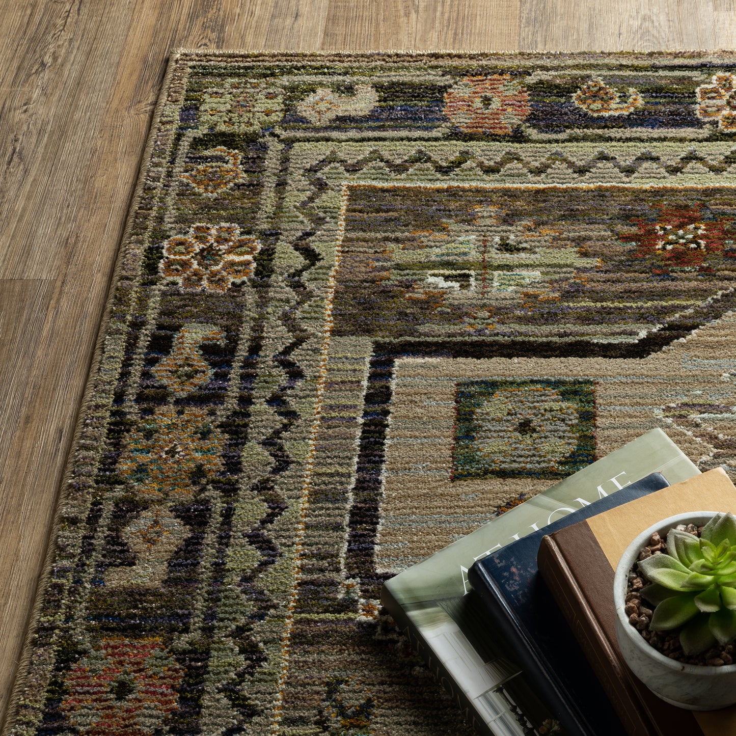 Oriental Weavers Andorra  Grey Green Bohemian