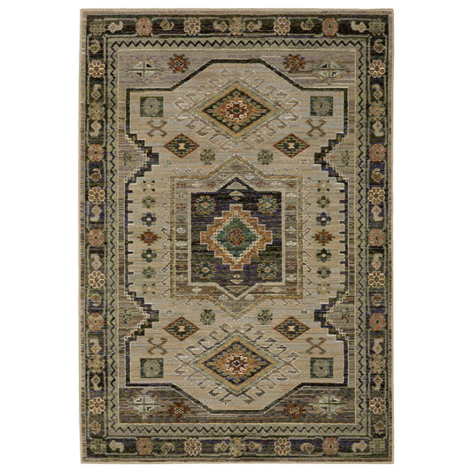 Oriental Weavers Andorra  Grey Green Bohemian