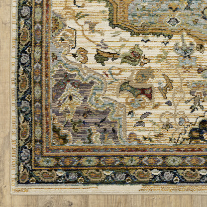 Oriental Weavers Andorra  Ivory Blue Traditional