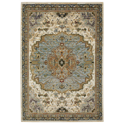 Oriental Weavers Andorra  Ivory Blue Traditional