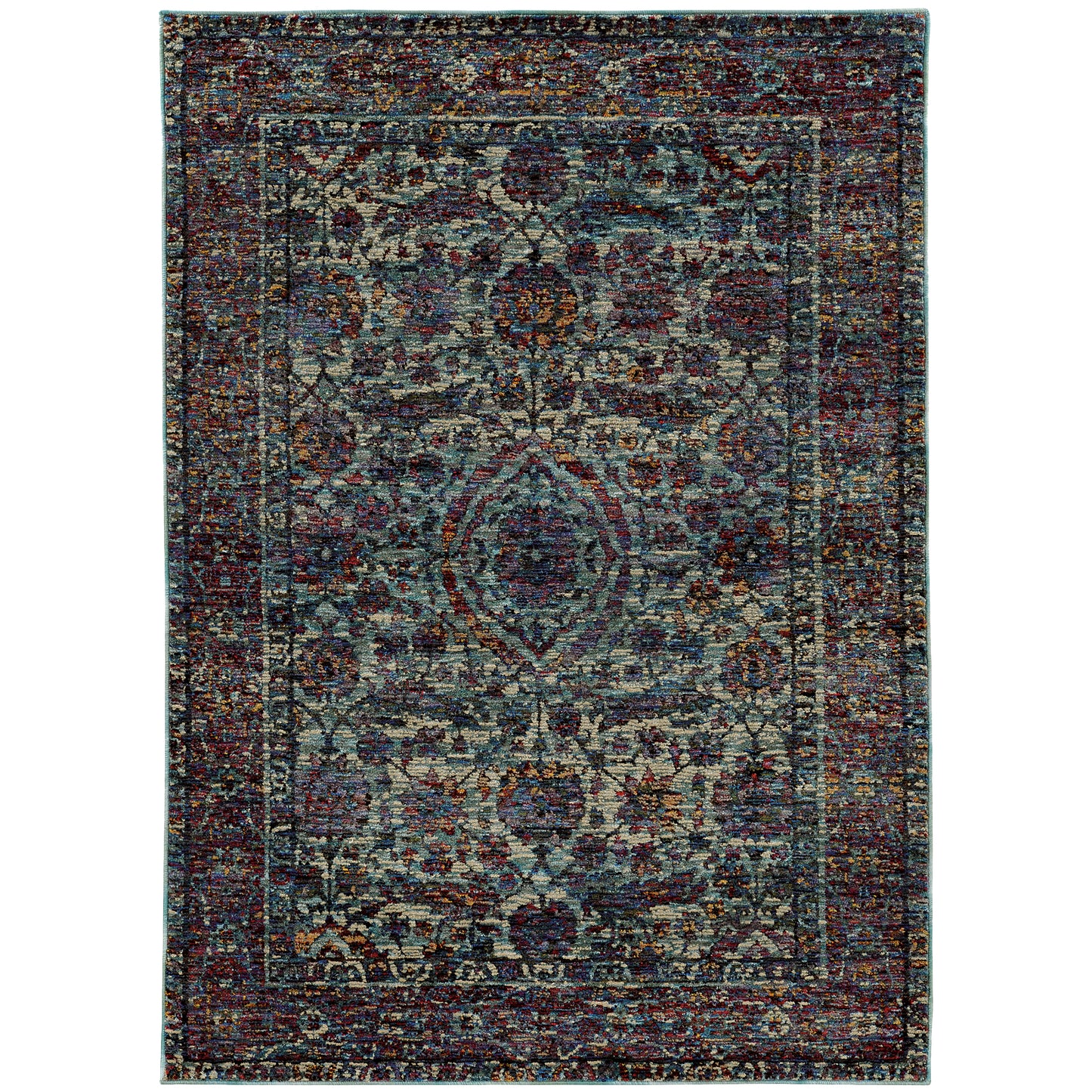 Oriental Weavers Andorra  Blue Purple Traditional