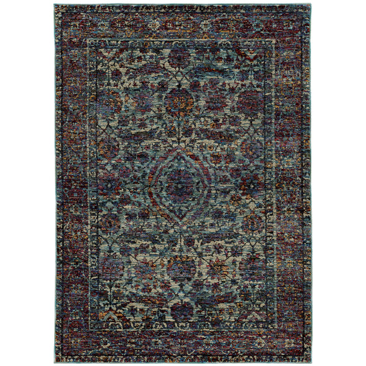 Oriental Weavers Andorra  Blue Purple Traditional