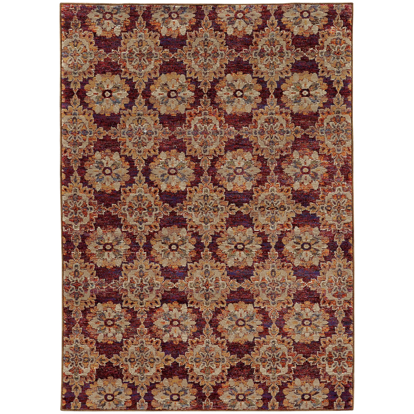 Oriental Weavers Andorra  Red Gold Traditional